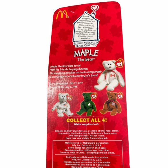 Ty 1999 Set of 4 McDonalds International McDonalds - Picture 10 of 10